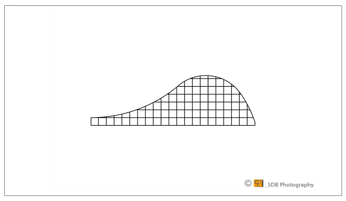 Arched grid reference for a floor