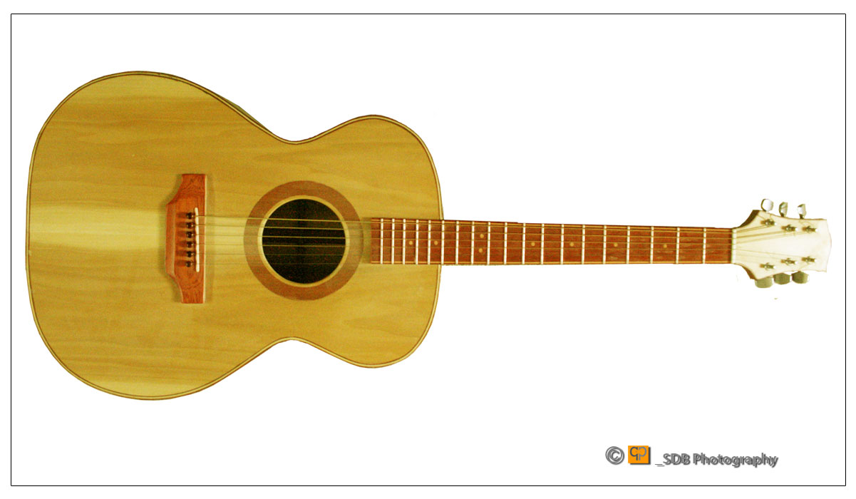First Acoustic guitar by Gary and Sean Broadbent out of bits and bobs lying around the workshop